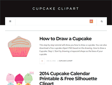 Tablet Screenshot of cupcakeclipart.com